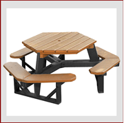 Picture for category Hexagonal  Picnic Tables
